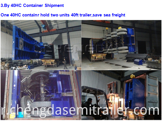 Transportations of 3 Axle Flatbed Trailers